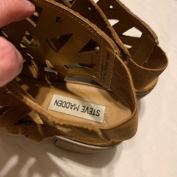 Sz 8.5 Steve Madden Estée Suede Sandals - Picture 7 of 12